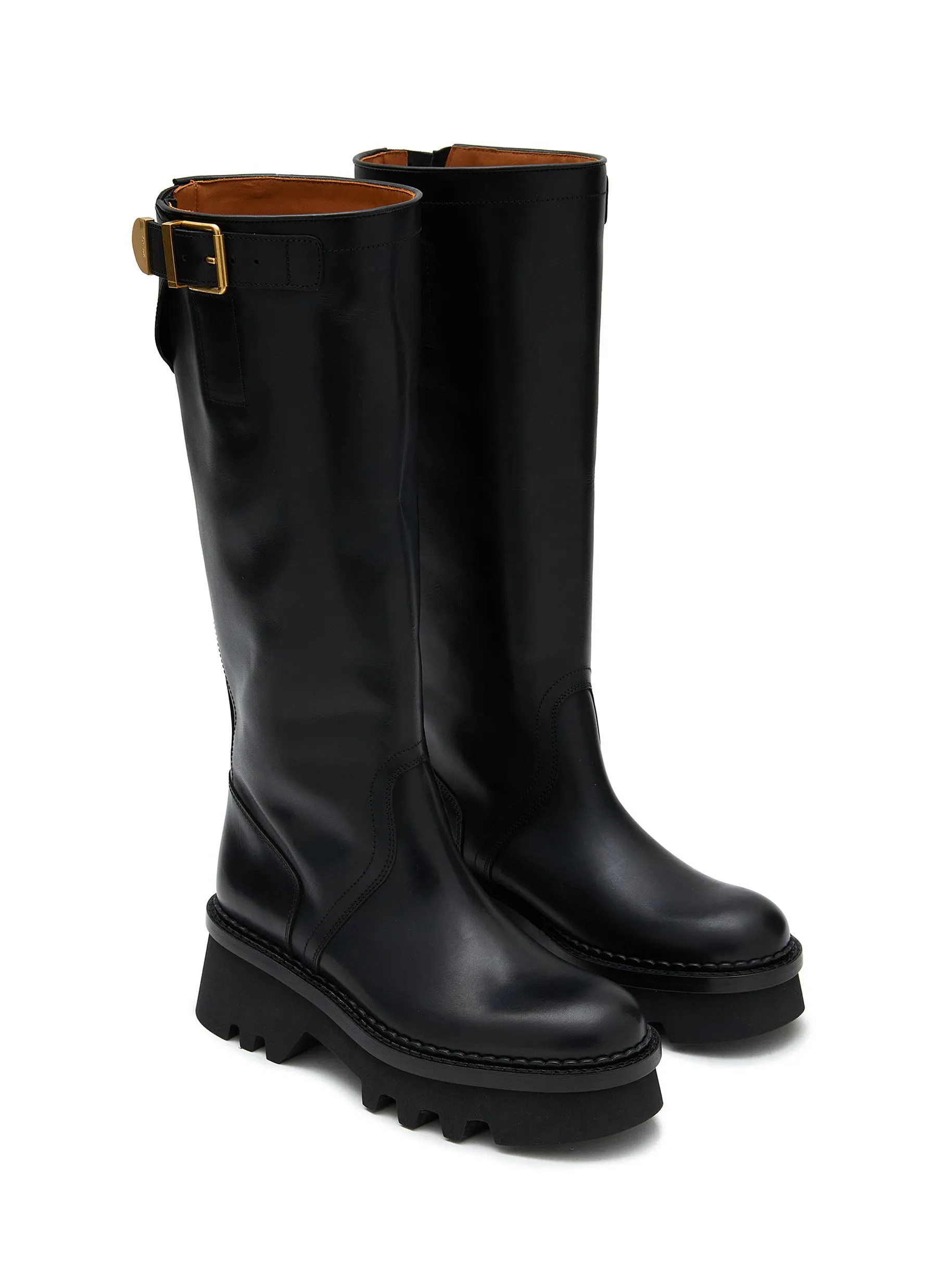 -----------CHLOÉ  ---- ------------ ----Owena Tall Leather Boots --