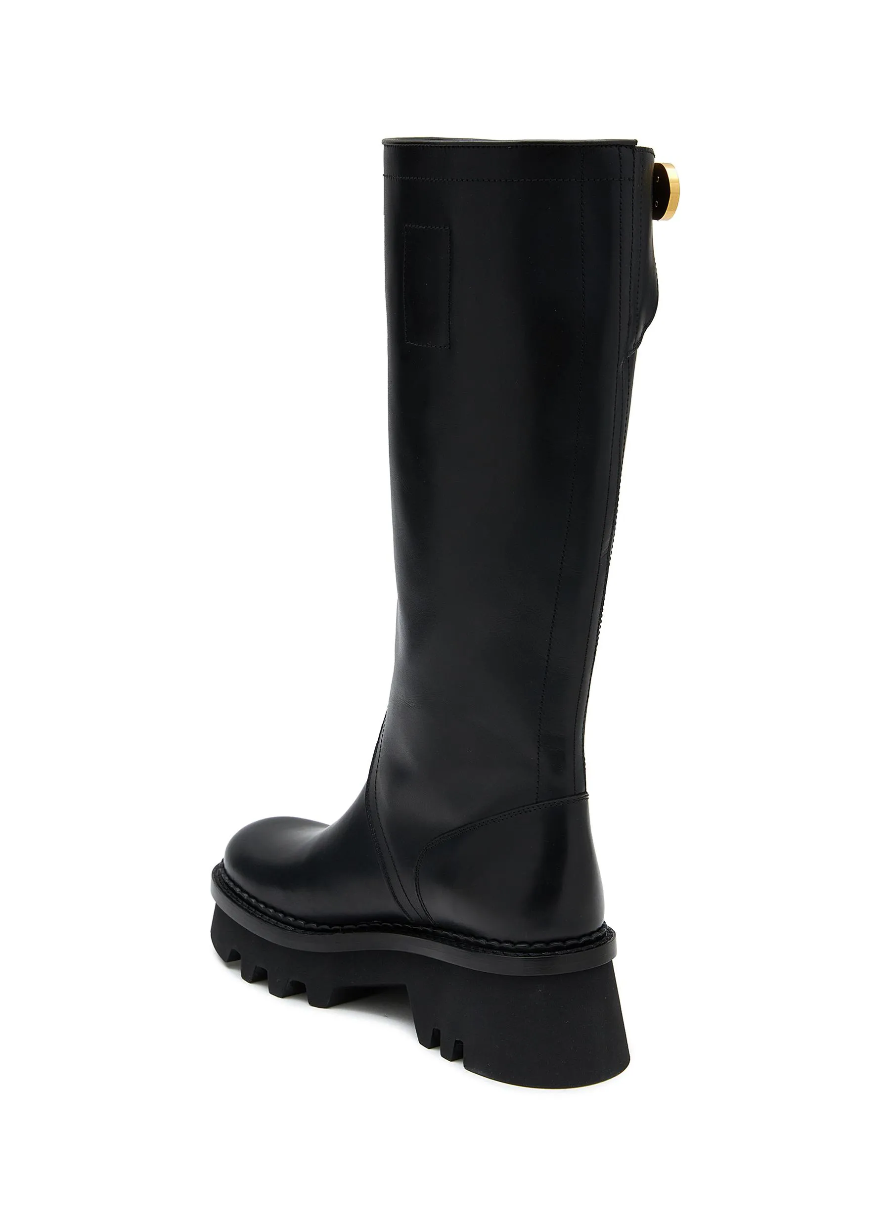 -----------CHLOÉ  ---- ------------ ----Owena Tall Leather Boots --