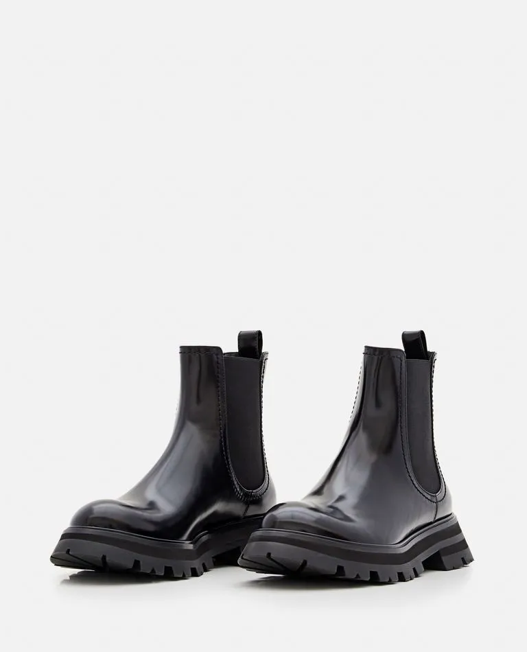 45MM CHELSEA PATENT LEATHER BOOTS