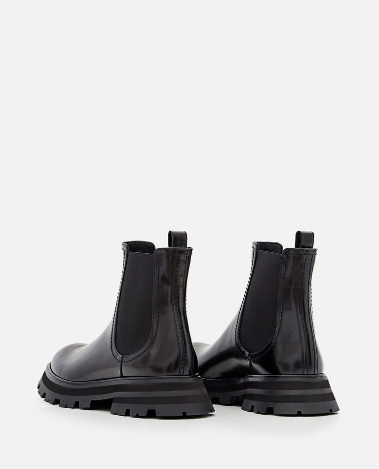 45MM CHELSEA PATENT LEATHER BOOTS