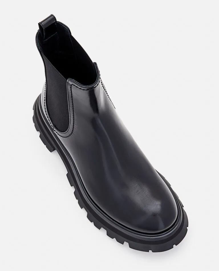 45MM CHELSEA PATENT LEATHER BOOTS