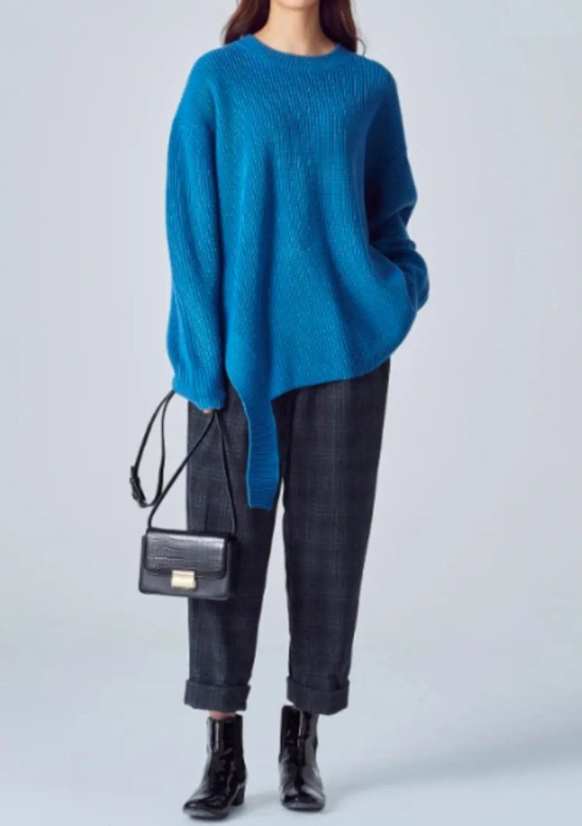 8SECONDS Slit Knit sweater - Blue