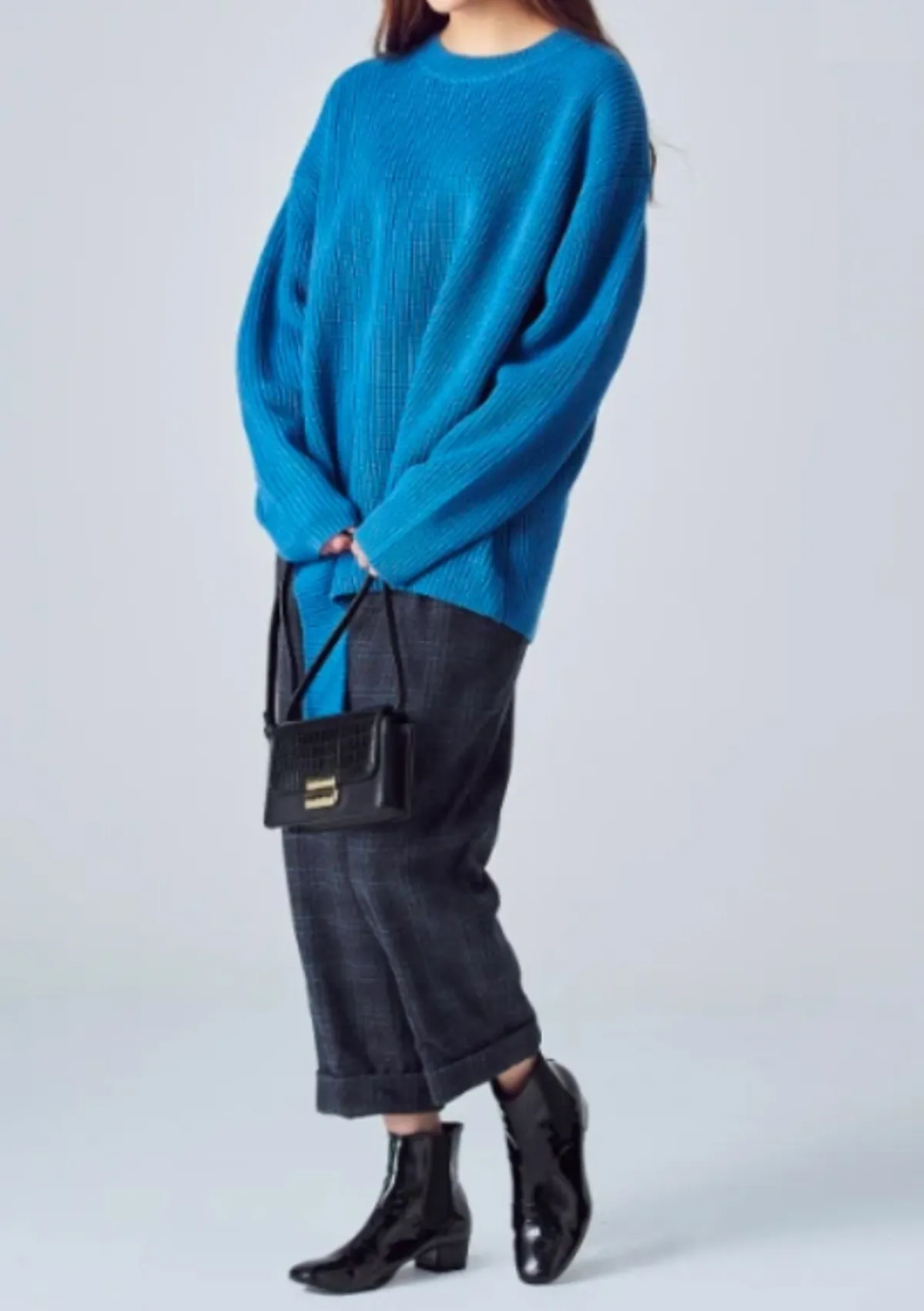 8SECONDS Slit Knit sweater - Blue