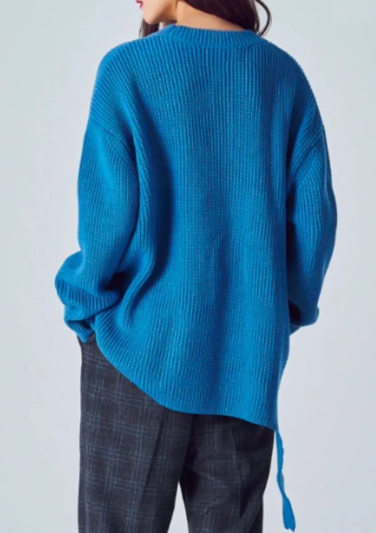 8SECONDS Slit Knit sweater - Blue