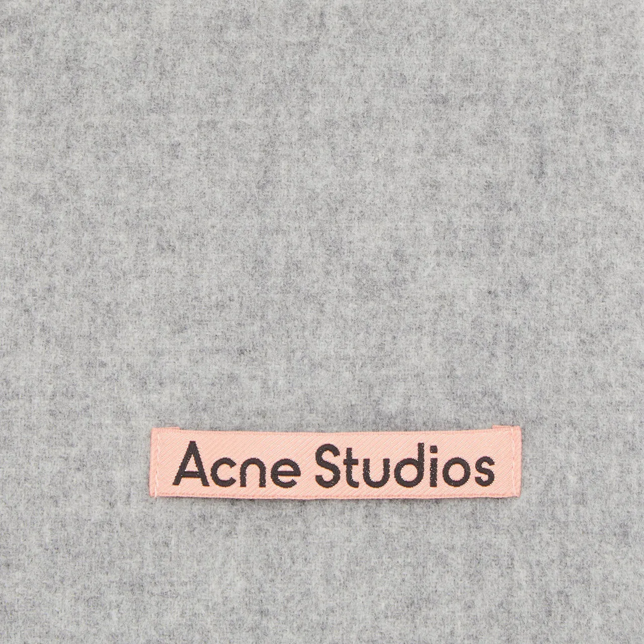 ACNE STUDIOS The Sustainable Edit Canada Narrow Wool Scarf - Light Grey Melange