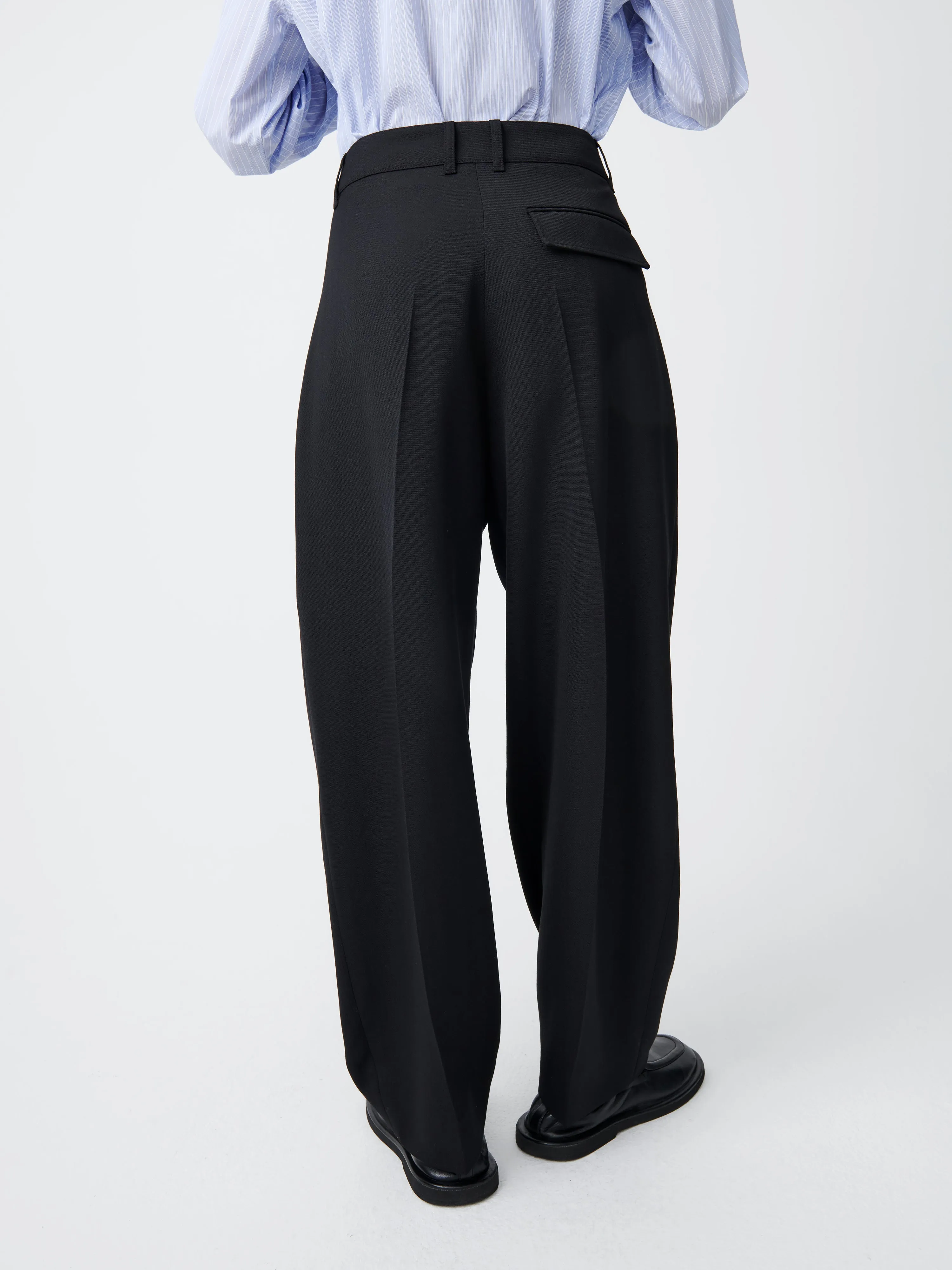 Acuna Black Wool Pants