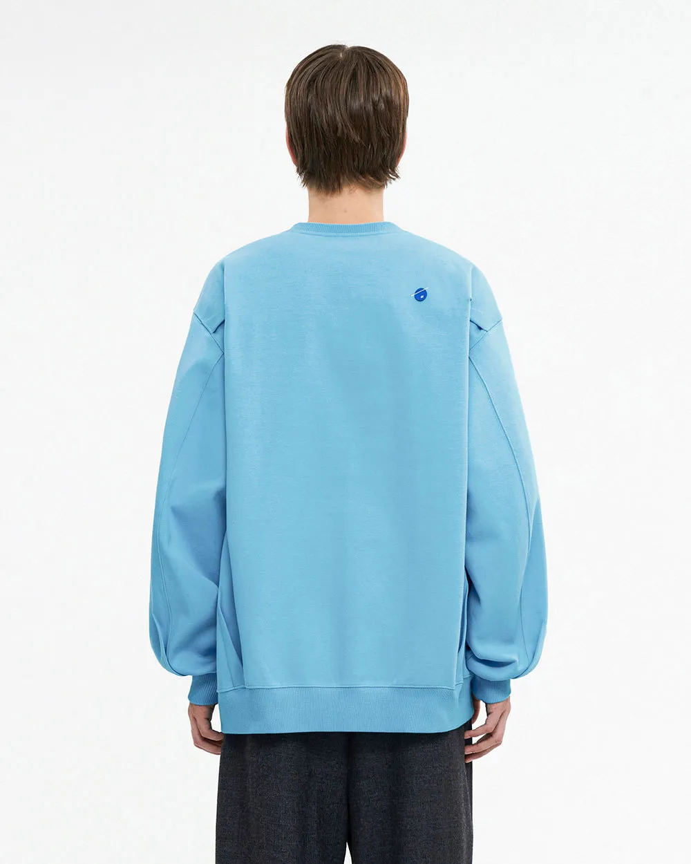 ADERERROR  |Unisex Street Style Plain Cotton Oversized Logo Sweatshirts