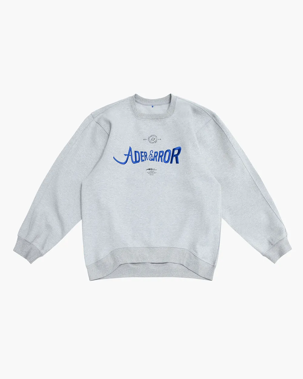 ADERERROR  |Unisex Street Style Plain Cotton Oversized Logo Sweatshirts