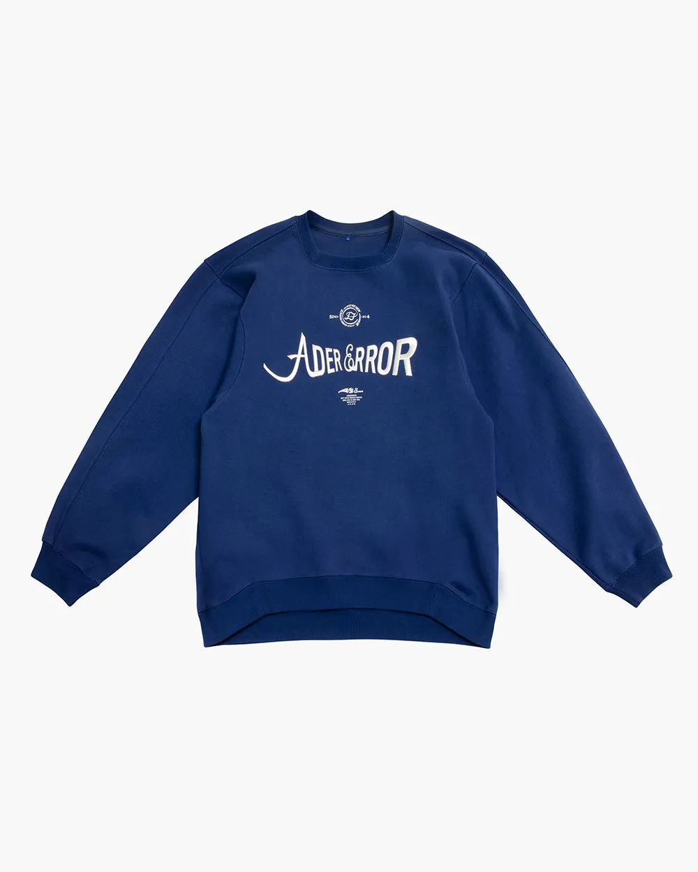 ADERERROR  |Unisex Street Style Plain Cotton Oversized Logo Sweatshirts