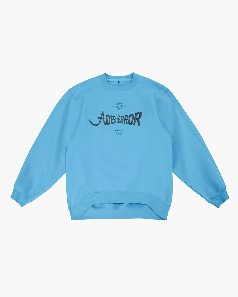 ADERERROR  |Unisex Street Style Plain Cotton Oversized Logo Sweatshirts