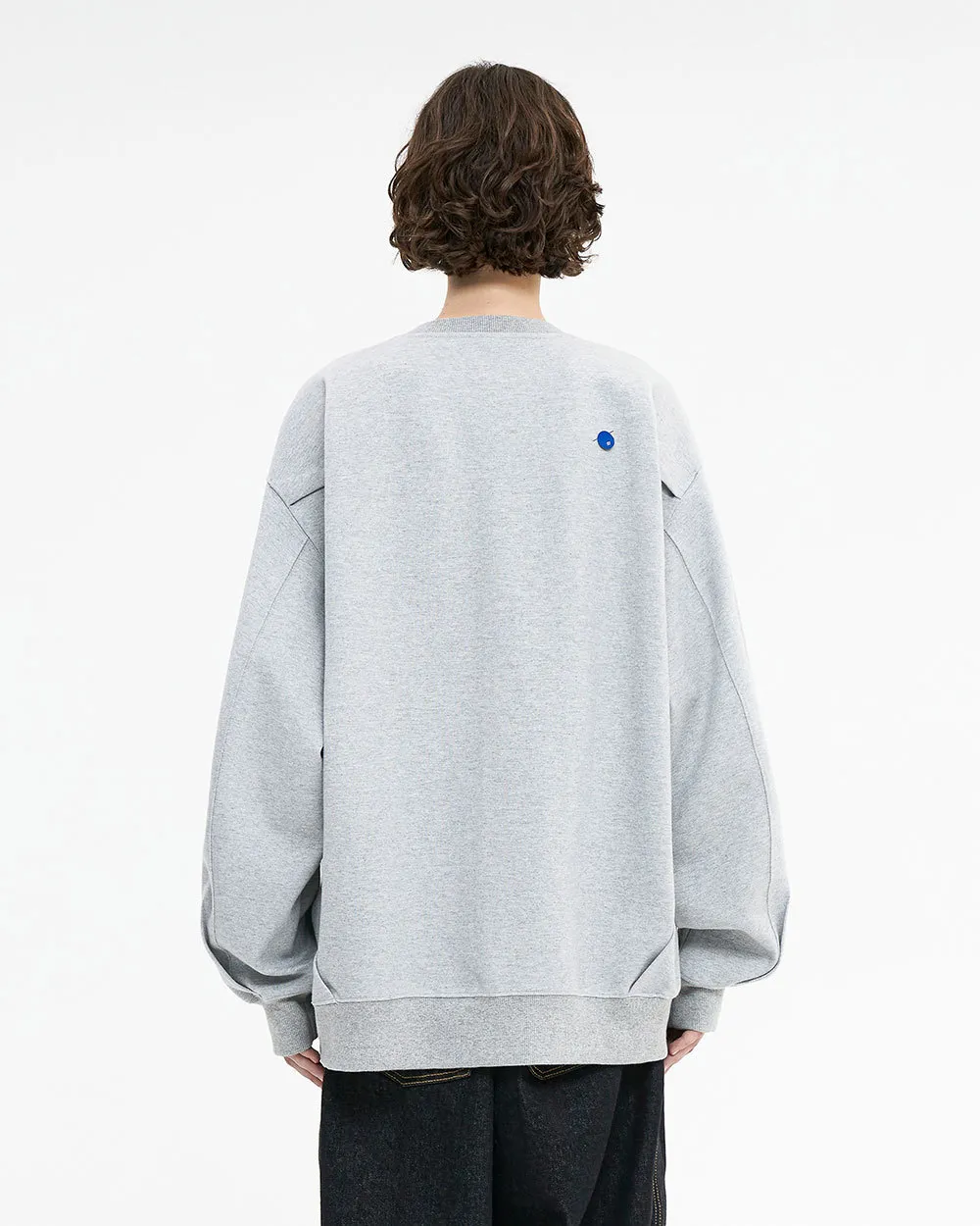 ADERERROR  |Unisex Street Style Plain Cotton Oversized Logo Sweatshirts