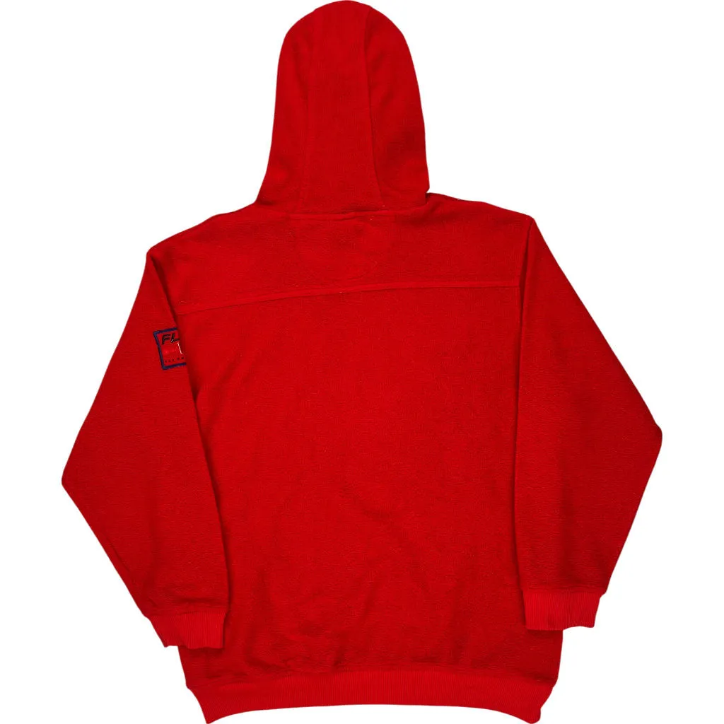 Age 14 Fubu Logo Red Hoodie - Large - Red Polyester