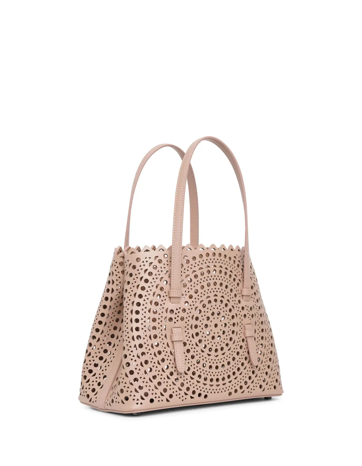 ALAIA Mina 25 Tote Bag in Sand New Vienne Calf