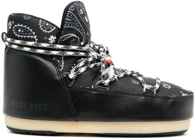 Alanui lace-up snow boots Black