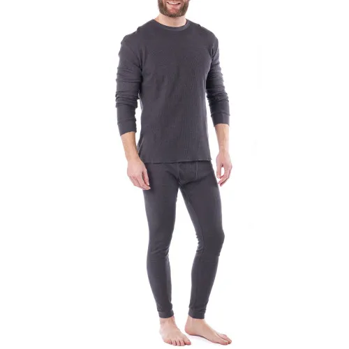 Alpine Swiss Mens Thermal Underwear Long John Set Waffle Knit Top & Bottom Base Layer