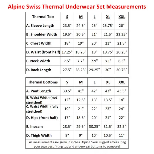 Alpine Swiss Mens Thermal Underwear Long John Set Waffle Knit Top & Bottom Base Layer