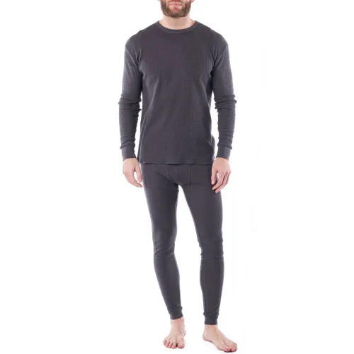 Alpine Swiss Mens Thermal Underwear Long John Set Waffle Knit Top & Bottom Base Layer