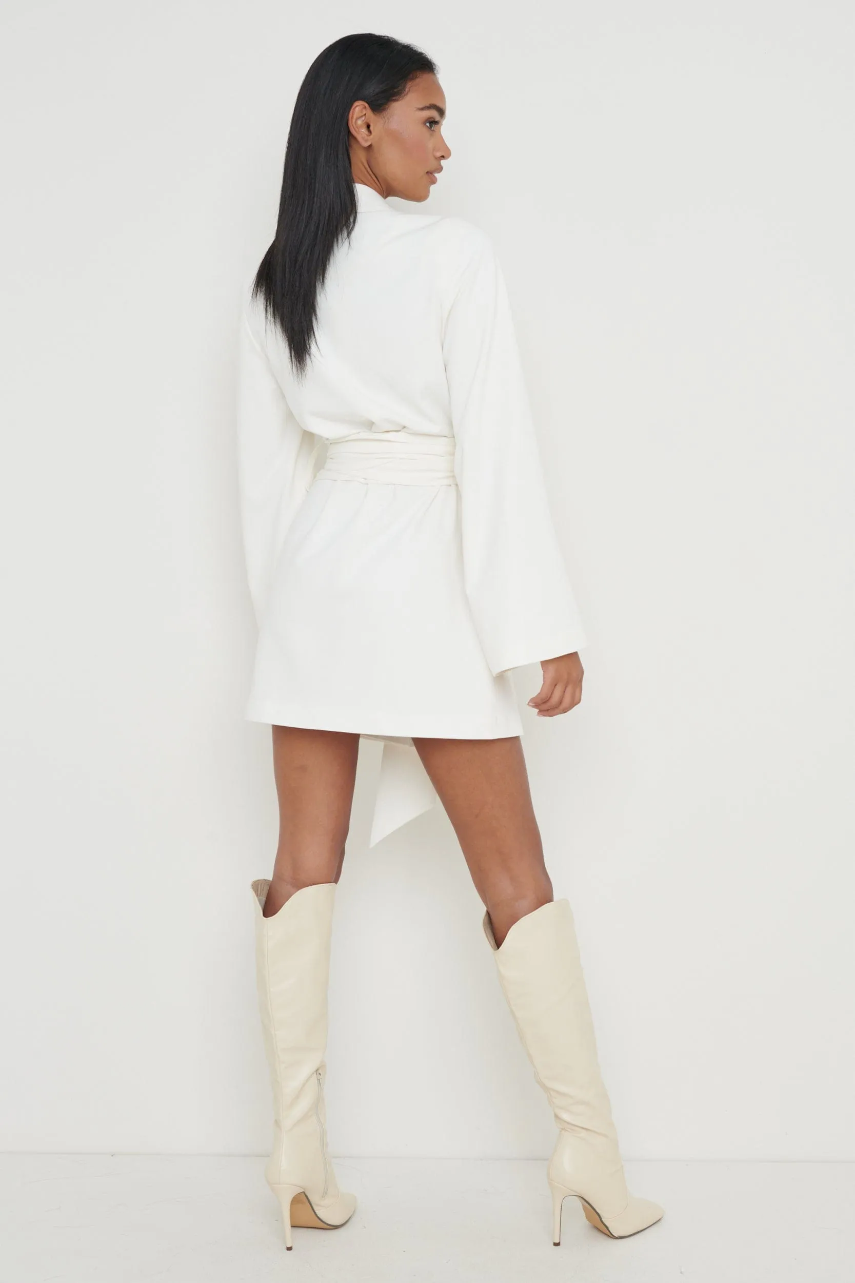 Anika Blazer Dress - Cream