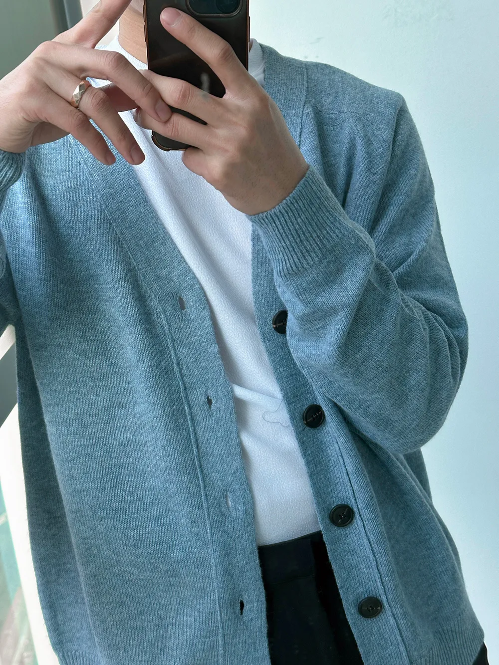 ASCLO  |Unisex Street Style Plain Oversized Cardigans