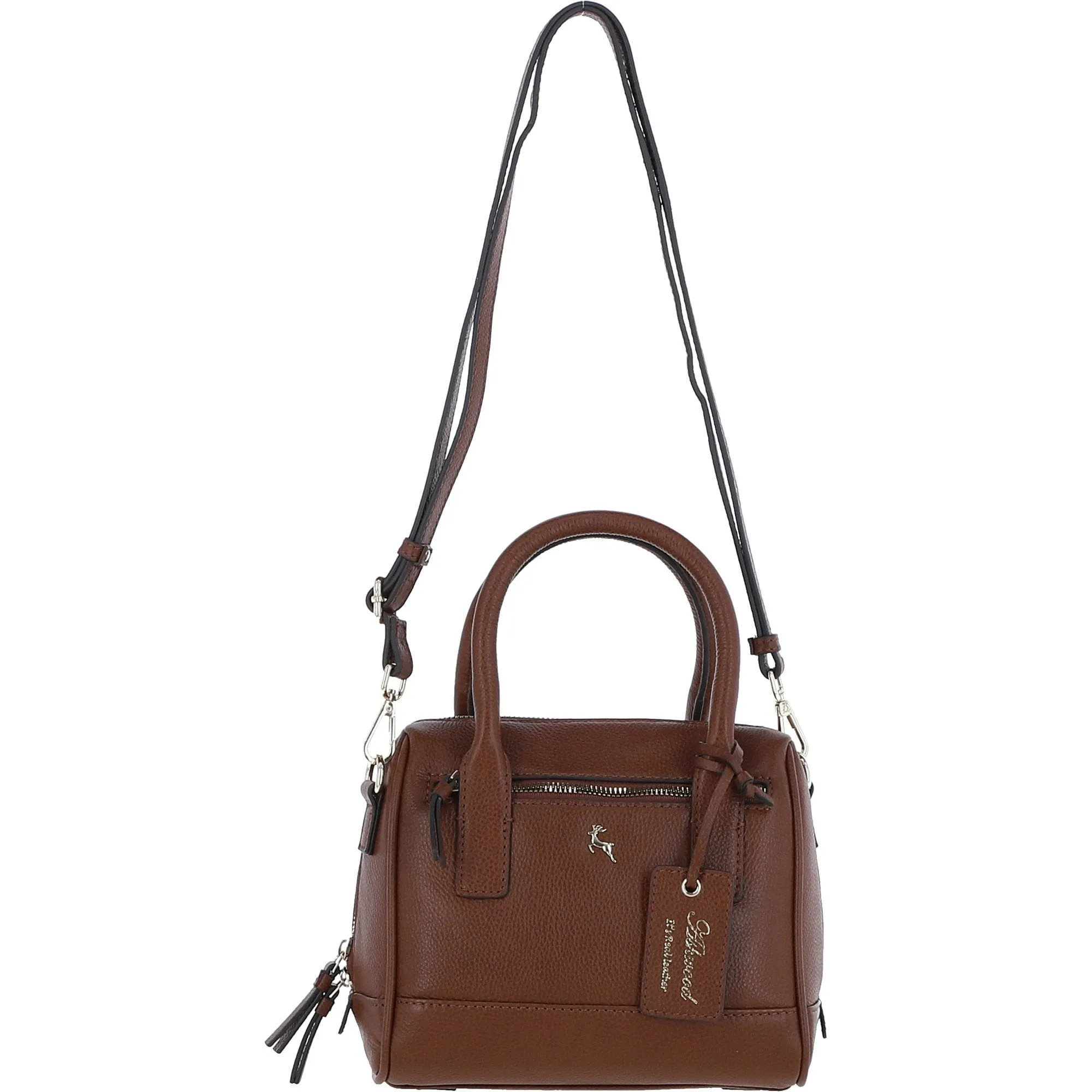 Ashwood Leather Women's Tote Crossbody Bag 2 Tone Tan: 64064