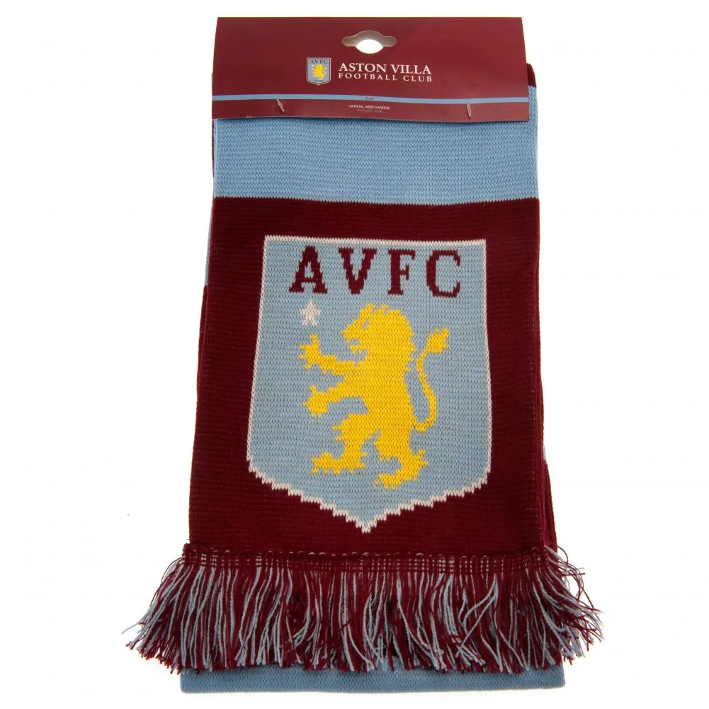 Aston Villa FC Bar Scarf => Aston Villa Football Club Bar Scarf