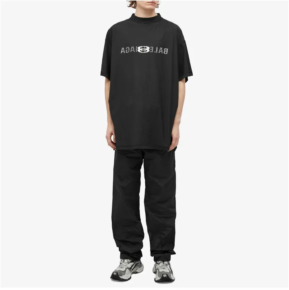 BALENCIAGA  |Street Style Plain Short Sleeves Oversized Logo Luxury