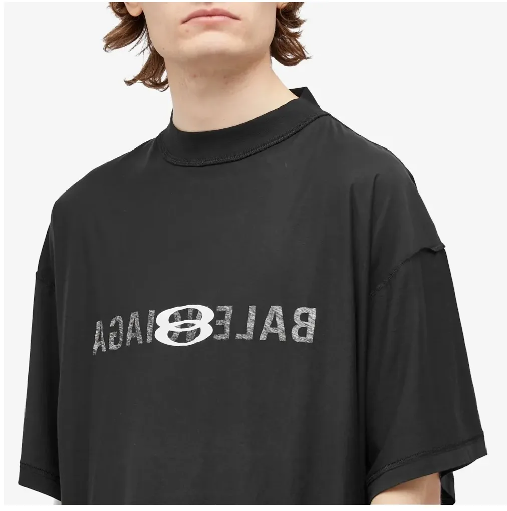 BALENCIAGA  |Street Style Plain Short Sleeves Oversized Logo Luxury