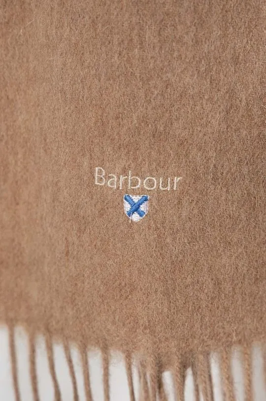 Barbour wool scarf beige color