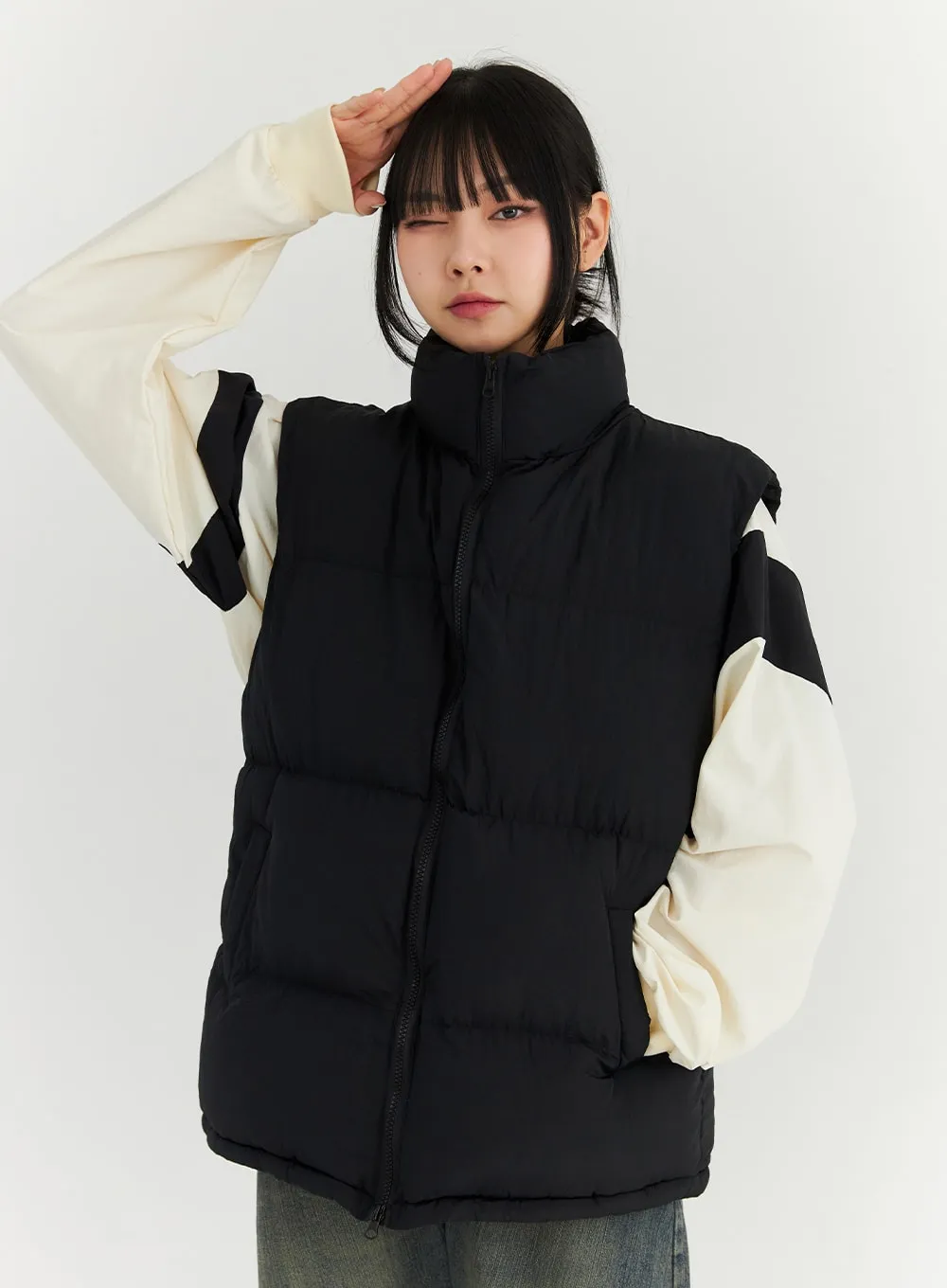 Basic Unisex Puffer Vest (CN309)