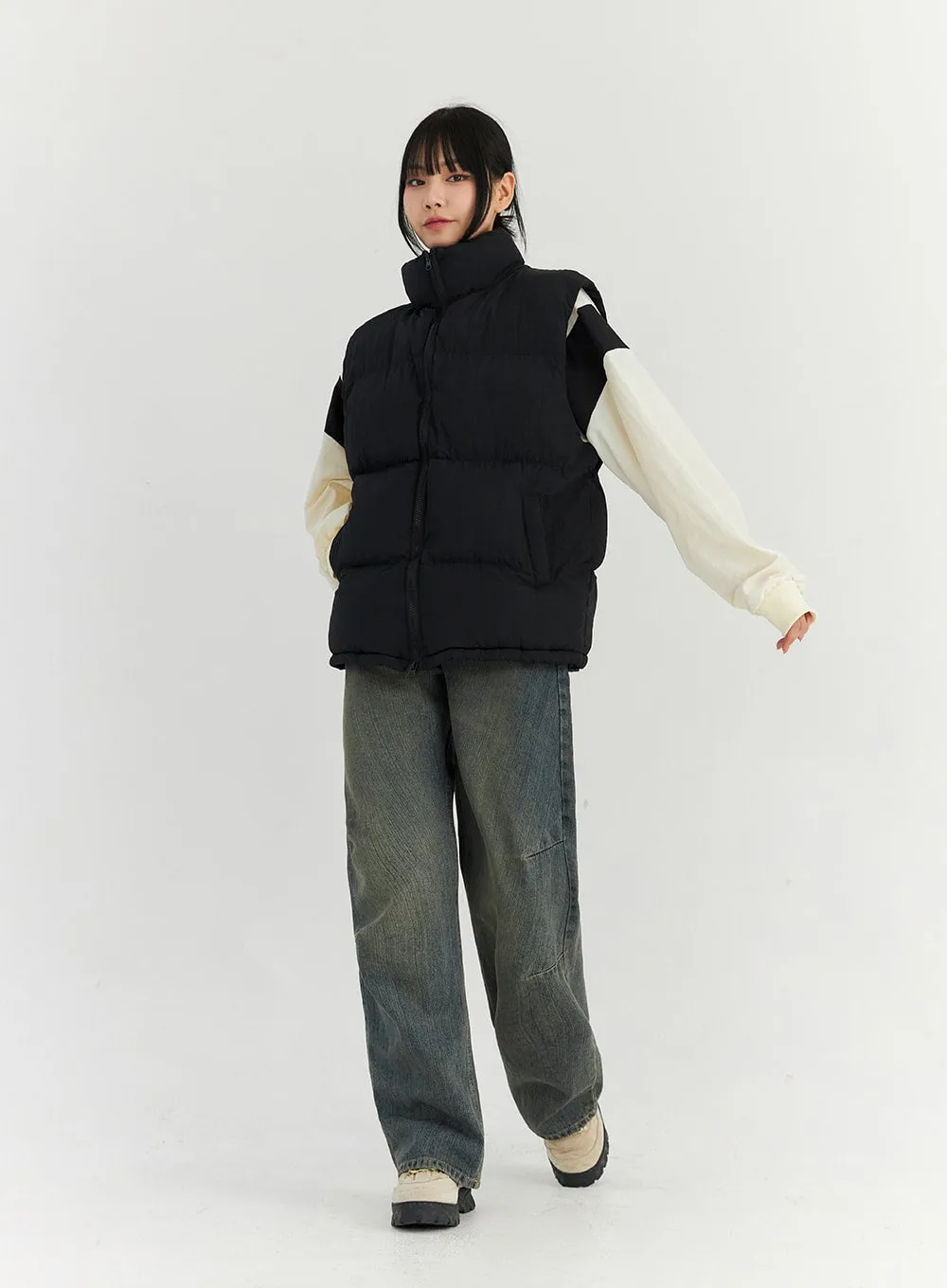 Basic Unisex Puffer Vest (CN309)