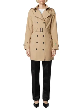 Beige trench coat