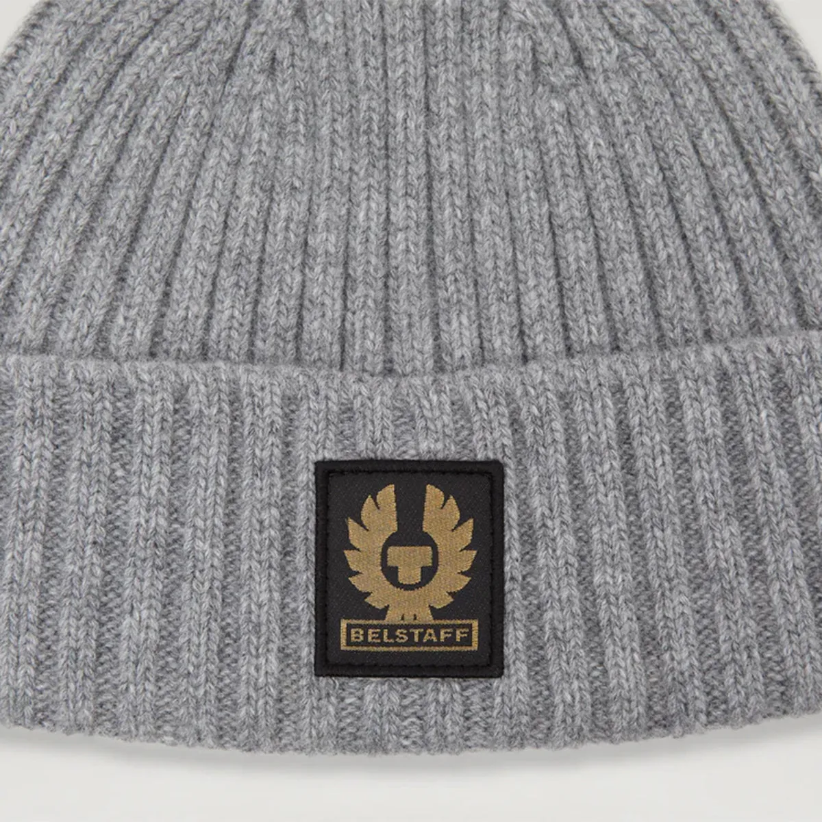 Belstaff Lambswool Beanie Grey Melange