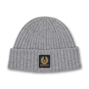 Belstaff Lambswool Beanie Grey Melange