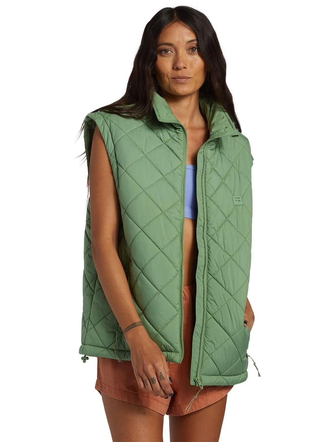 billabong women's puffer vest