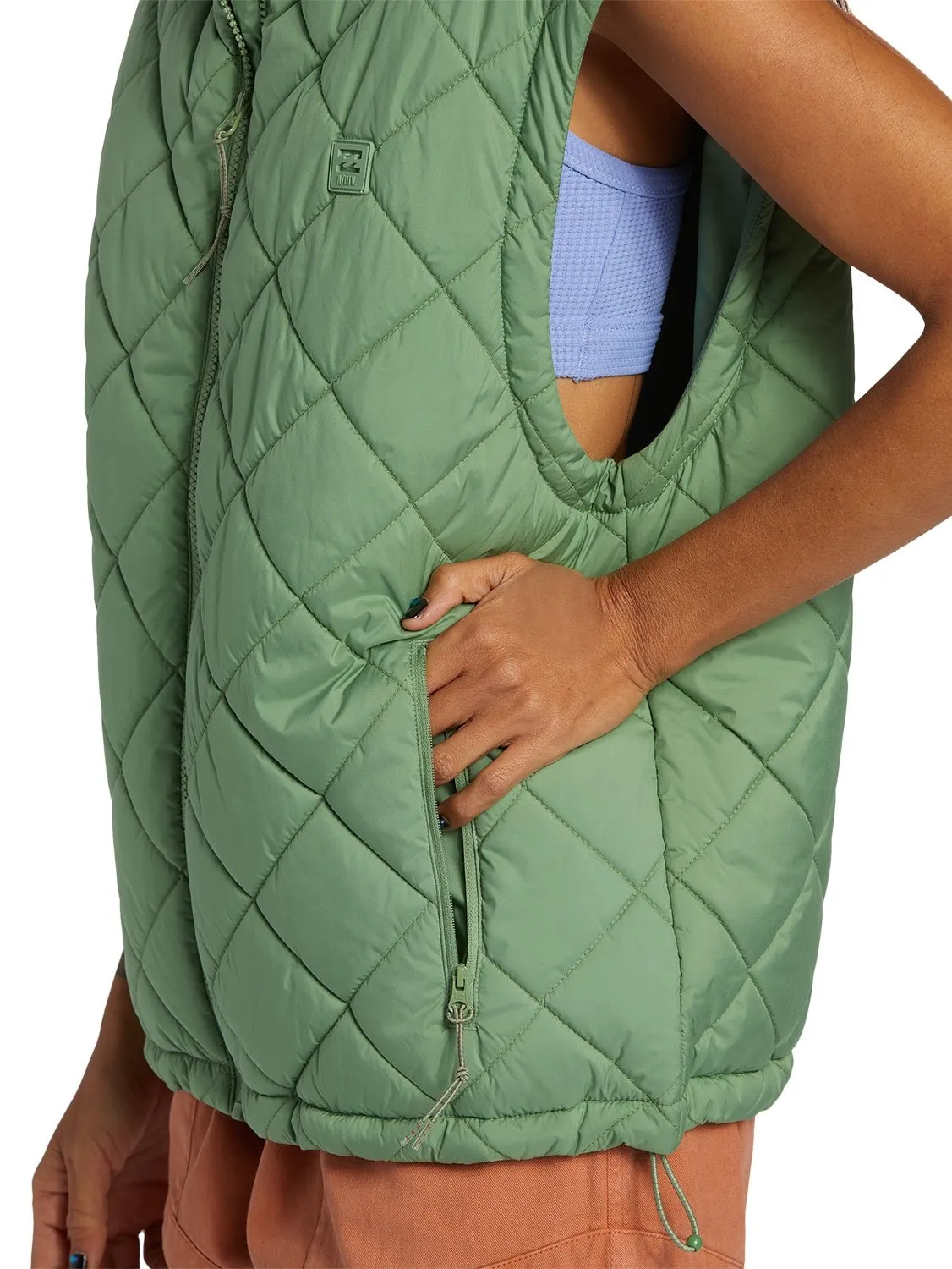 billabong women's puffer vest