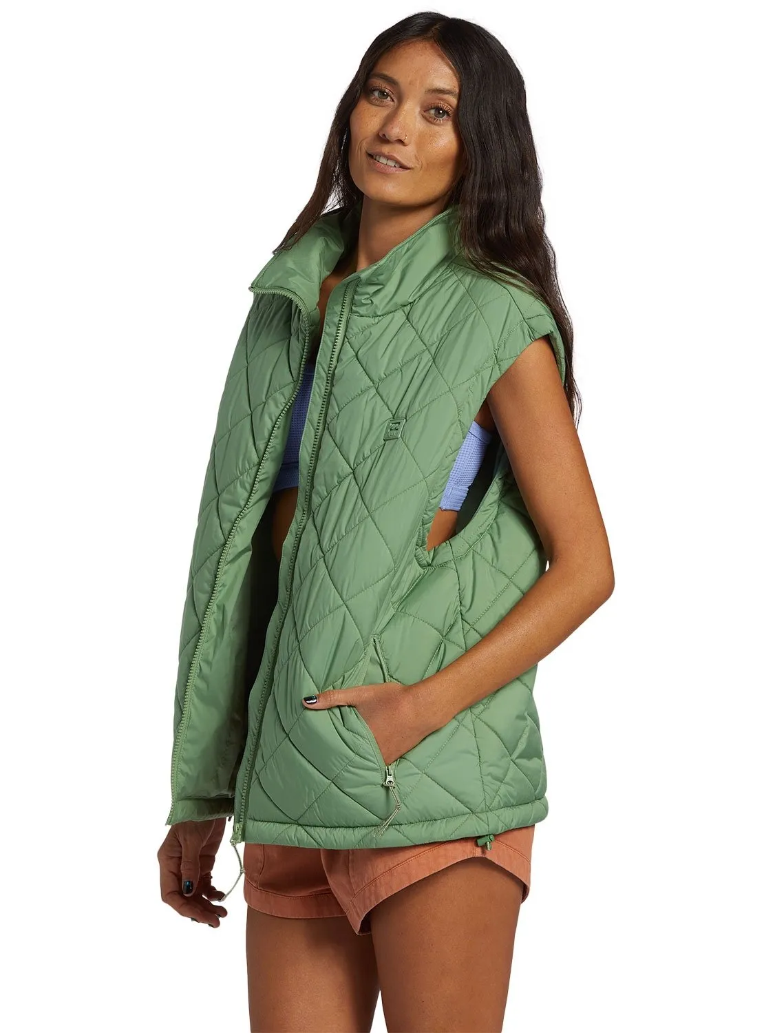 billabong women's puffer vest