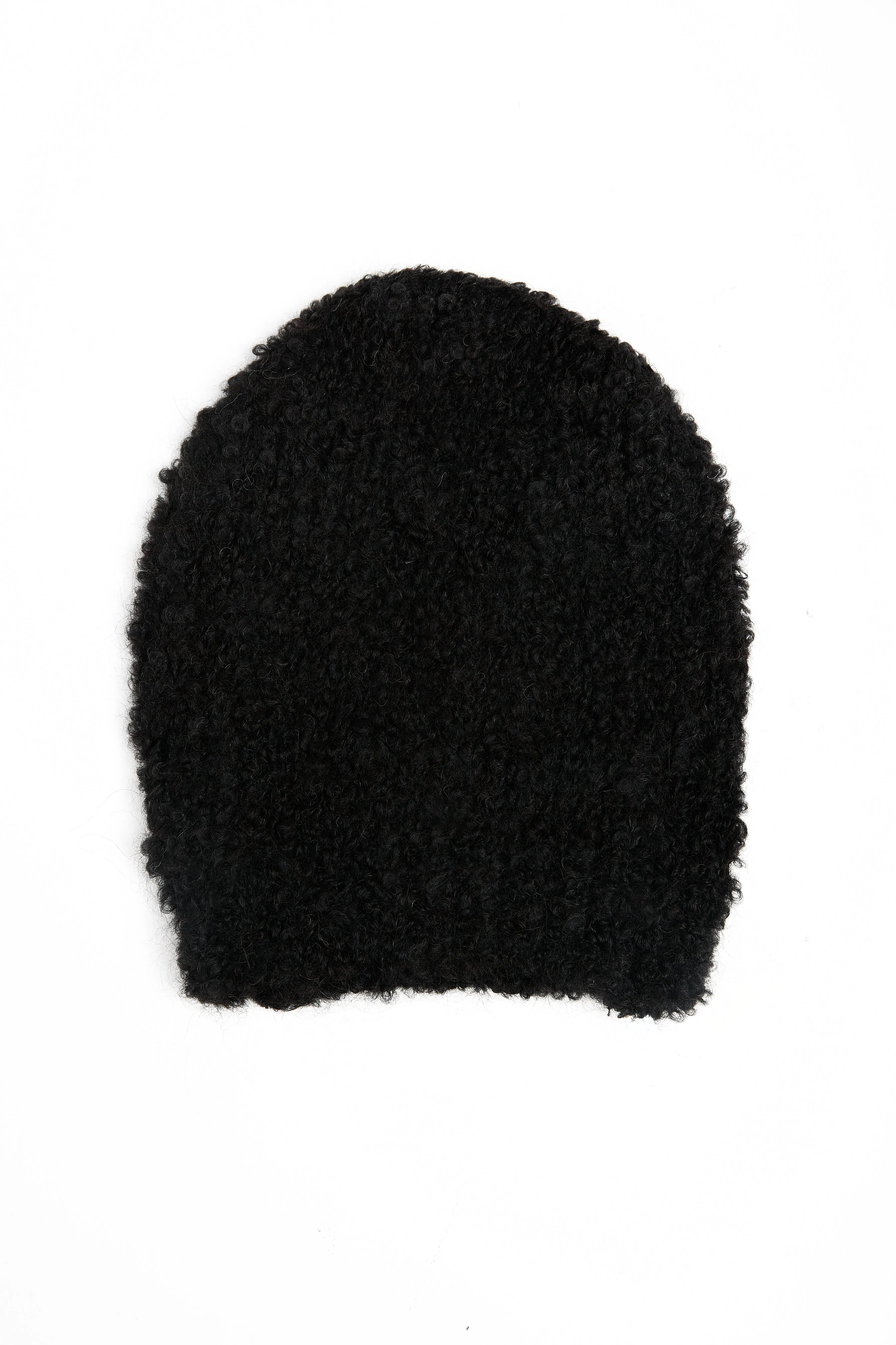 Black Bouclé Hat