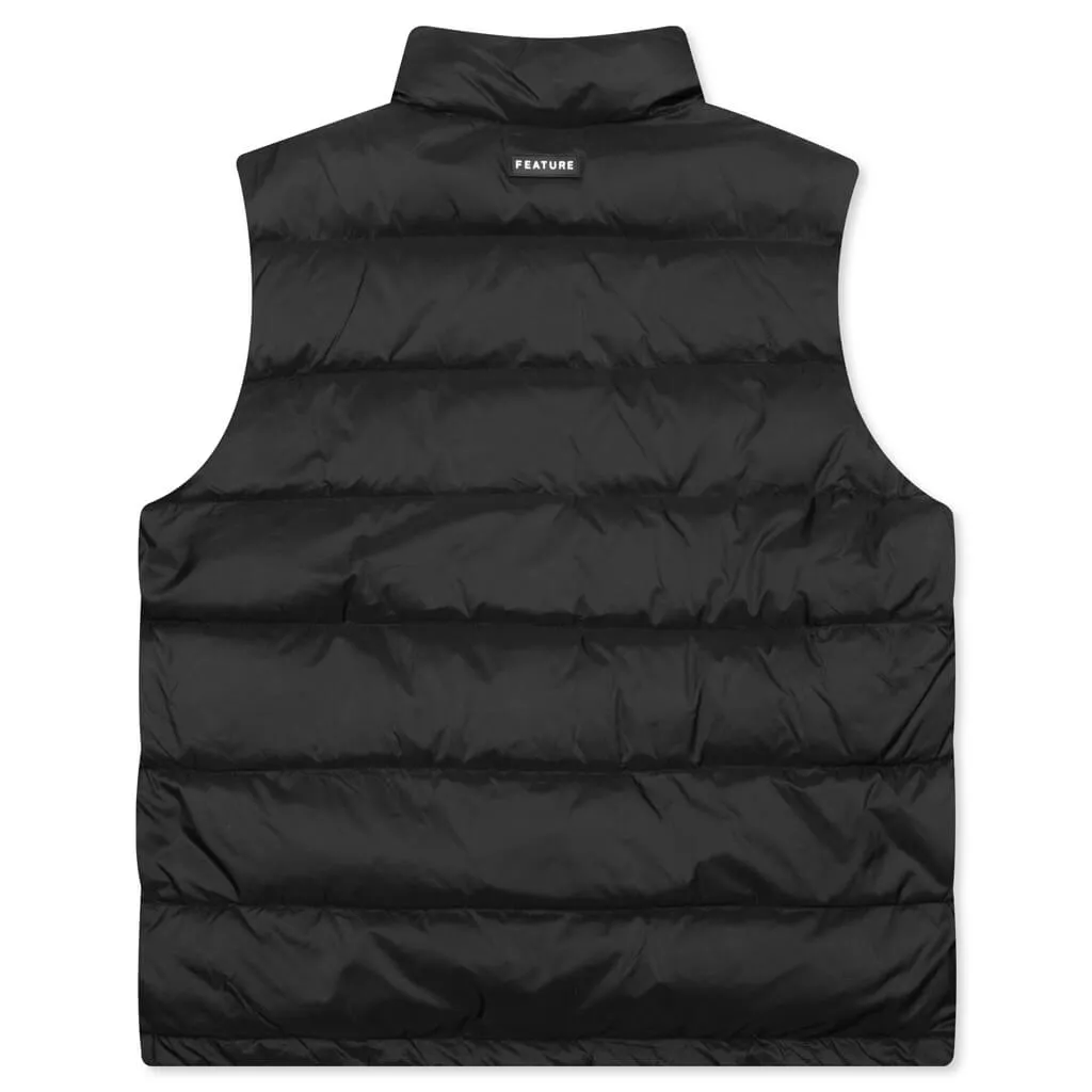 Black Sherman Convertible Puffer Vest