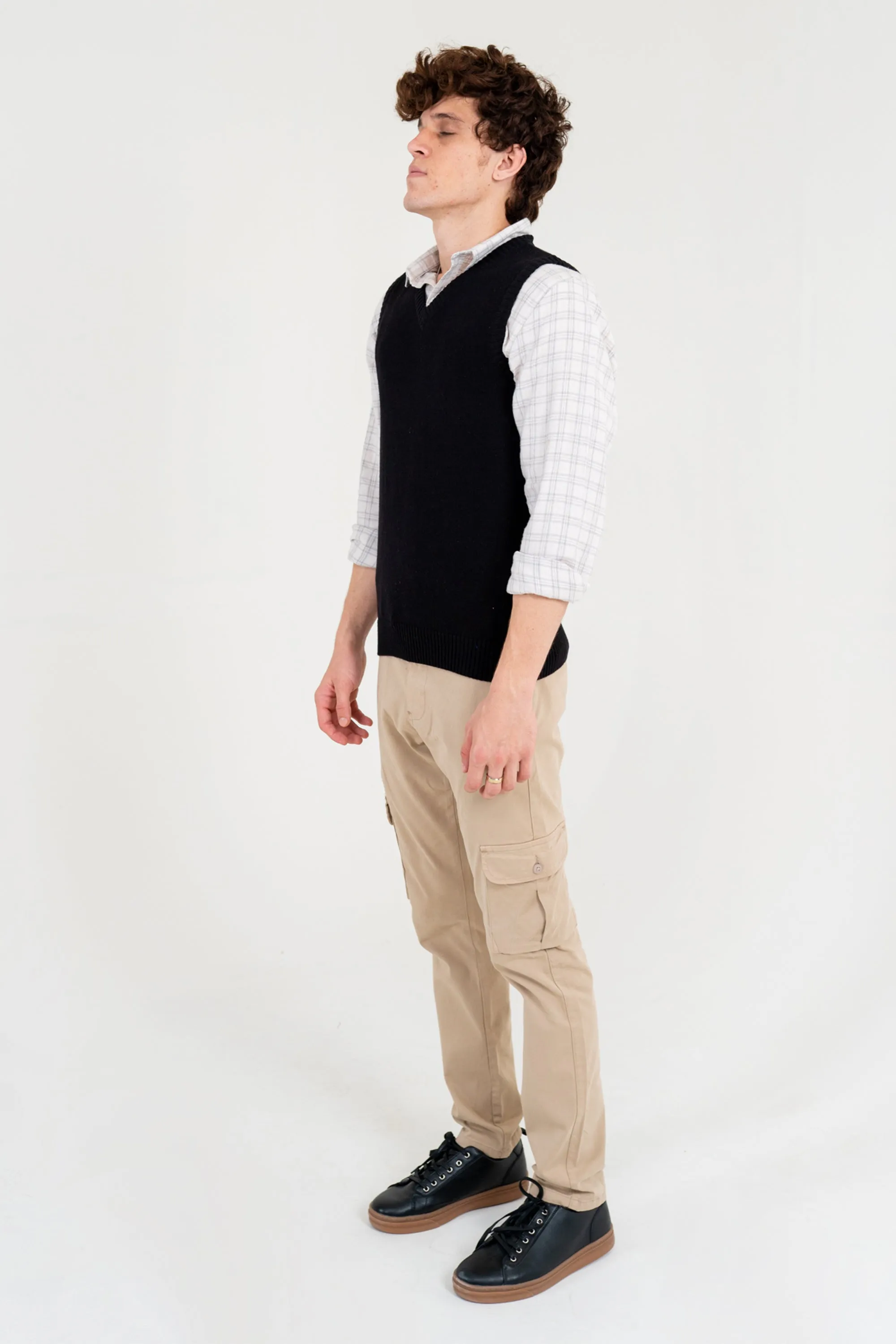 Black Sweater Vest