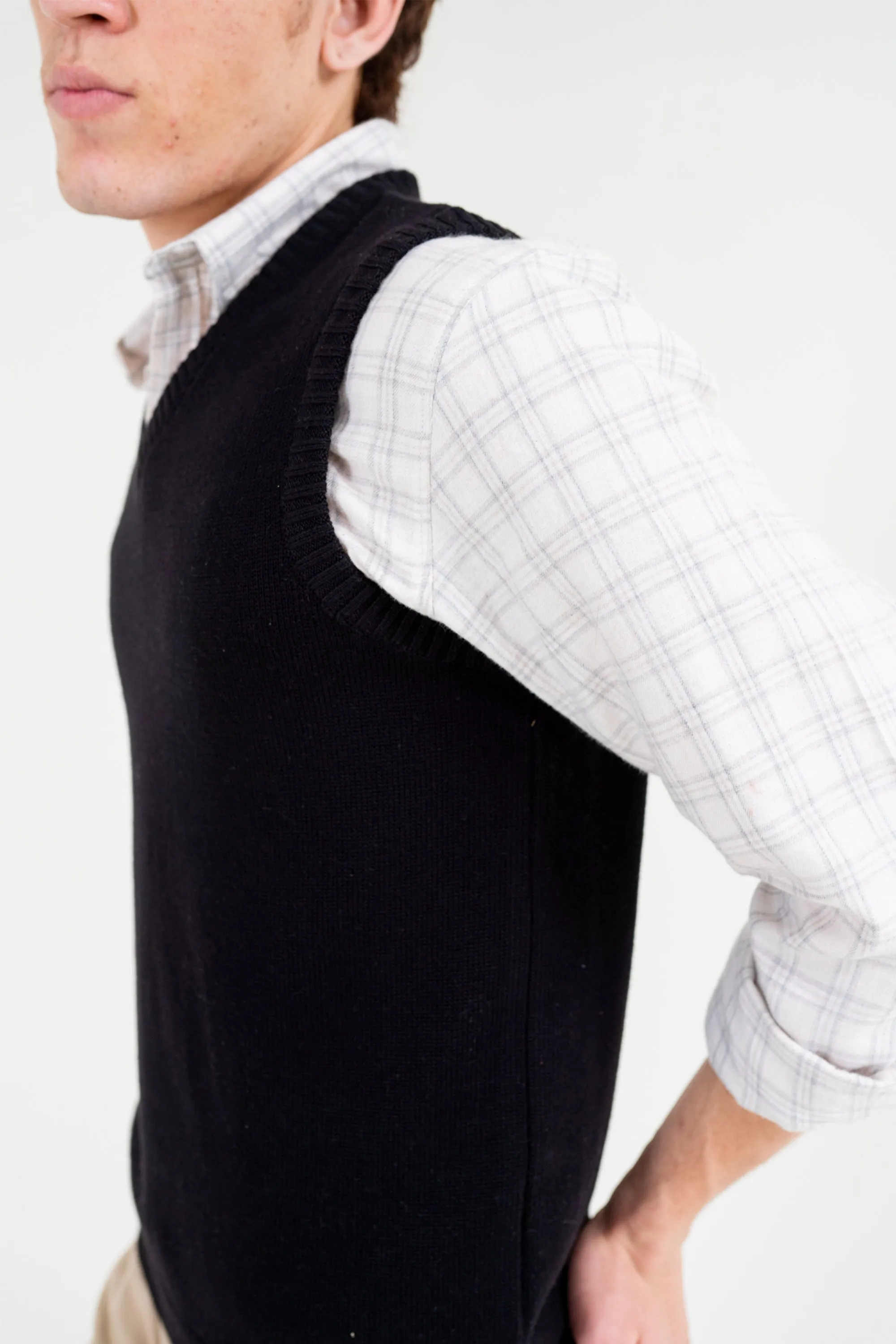 Black Sweater Vest