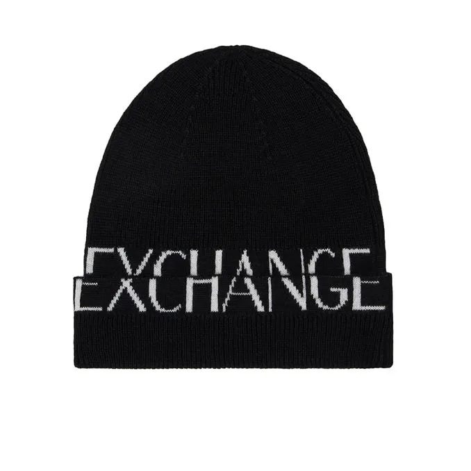 Black Wool Beanie Hat