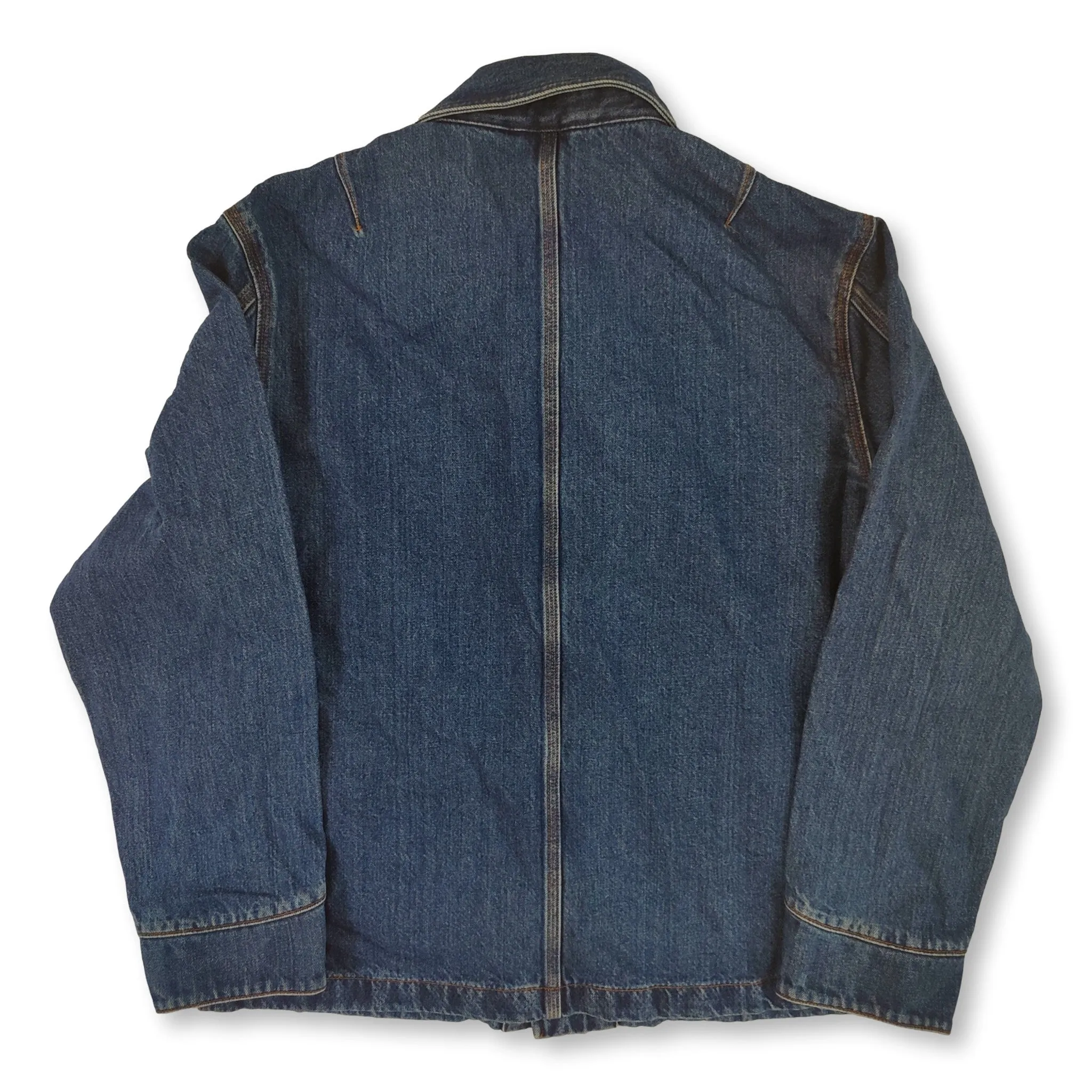 Blue APC Carhartt denim jacket