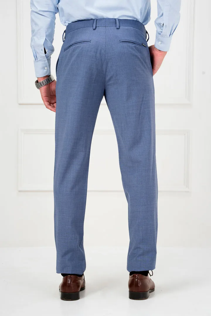 Blue Chicago Melange Wool Pants