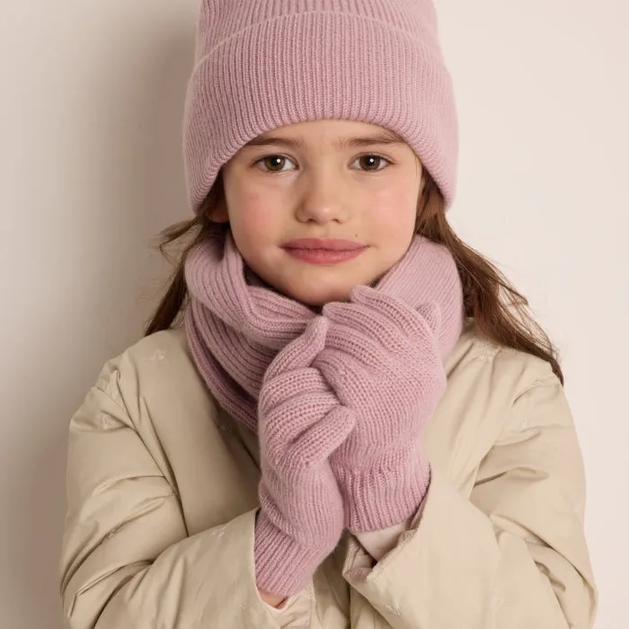 Bonpoint Child Birk Gloves - Peony Pink