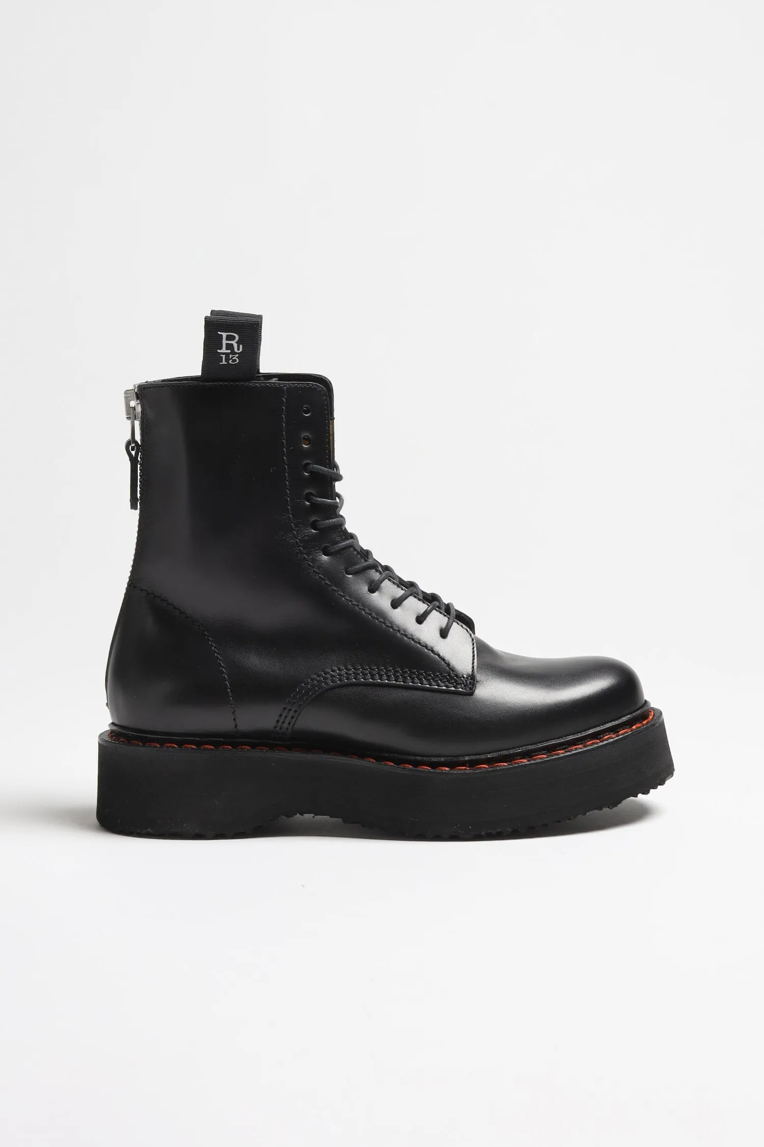 Boots R13 Stack in Schwarz