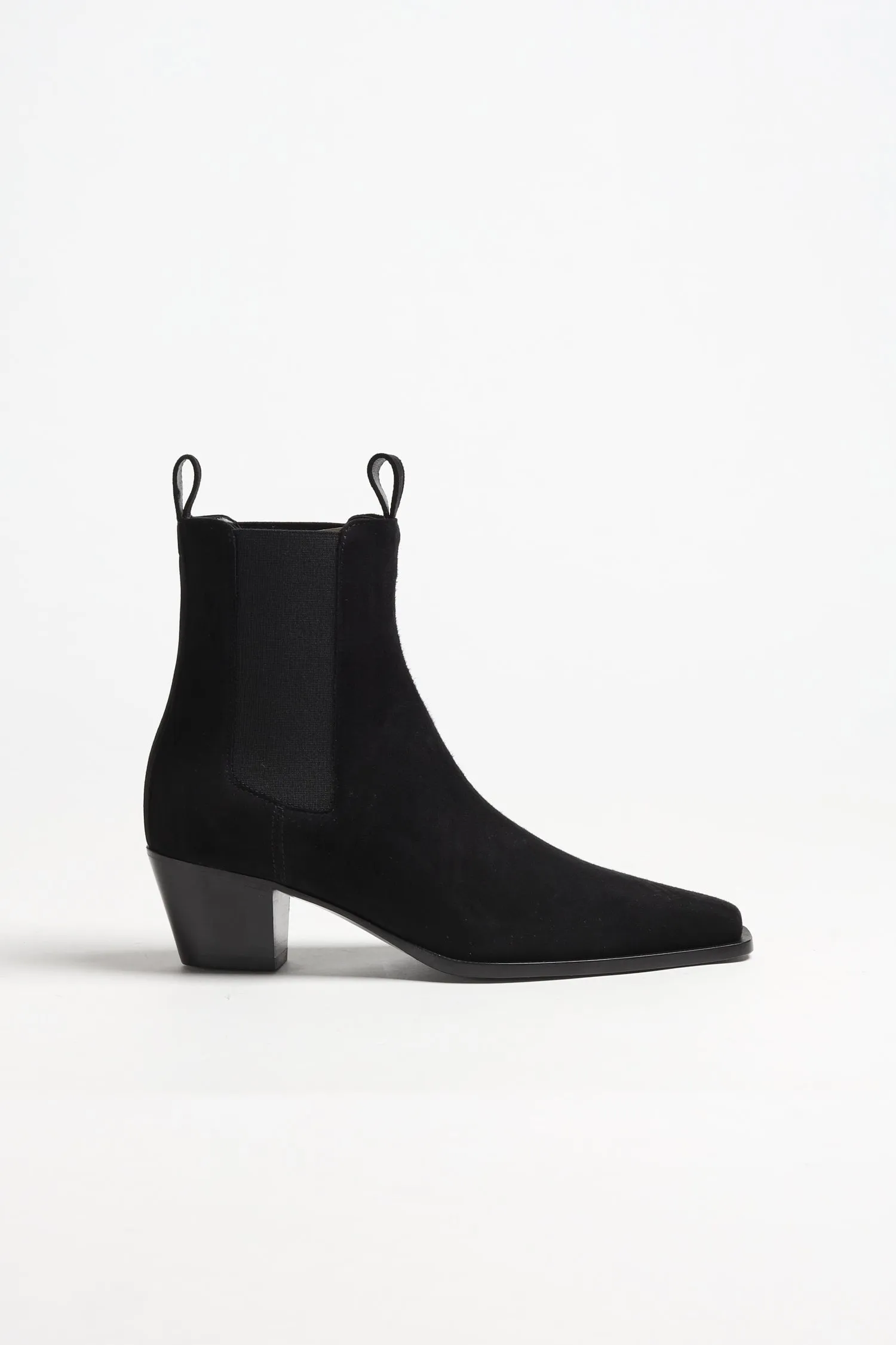 Boots The City Suede in Schwarz