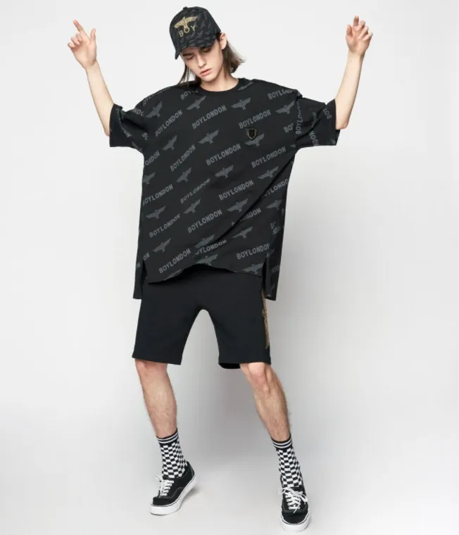 BOY LONDON  |Unisex Street Style U-Neck Plain Cotton Short Sleeves