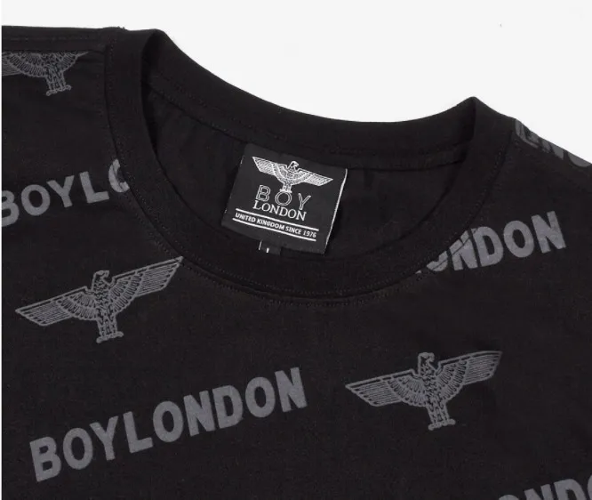 BOY LONDON  |Unisex Street Style U-Neck Plain Cotton Short Sleeves