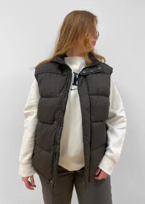 Brown Puffer Vest Size L