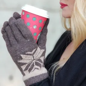 Brown Winter Mittens Gloves - Warm & Cozy Accessories